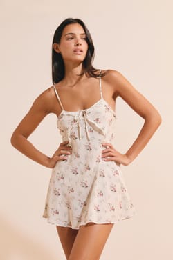 Nuisette &agrave; motifs fleuris;${refinementColor}