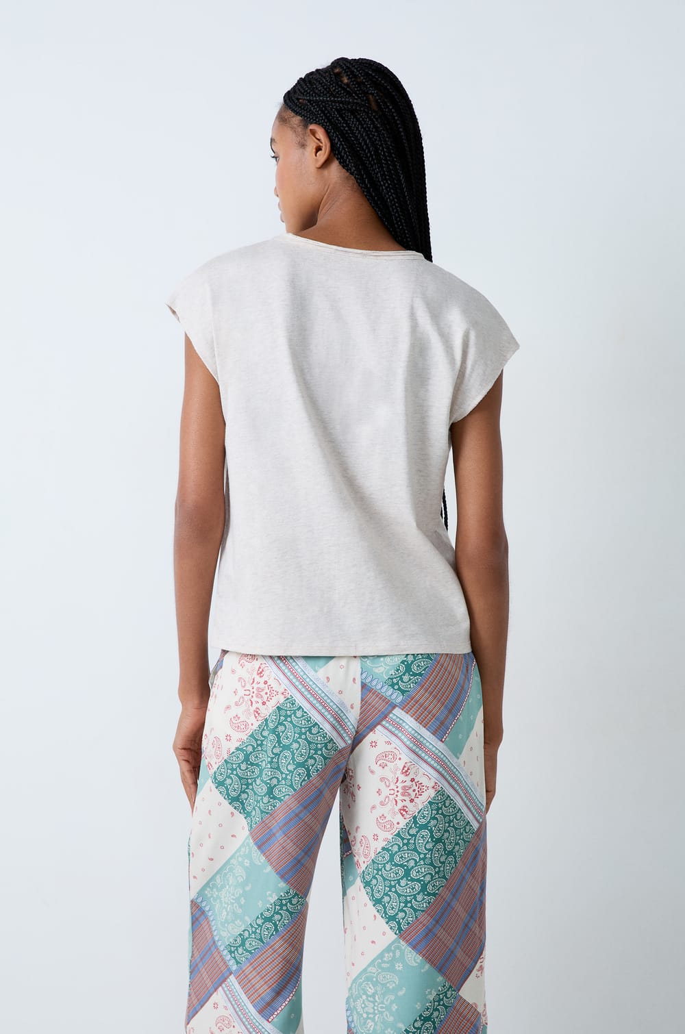 T-shirt manches courtes en coton Midnight Cow-boy;${refinementColor}