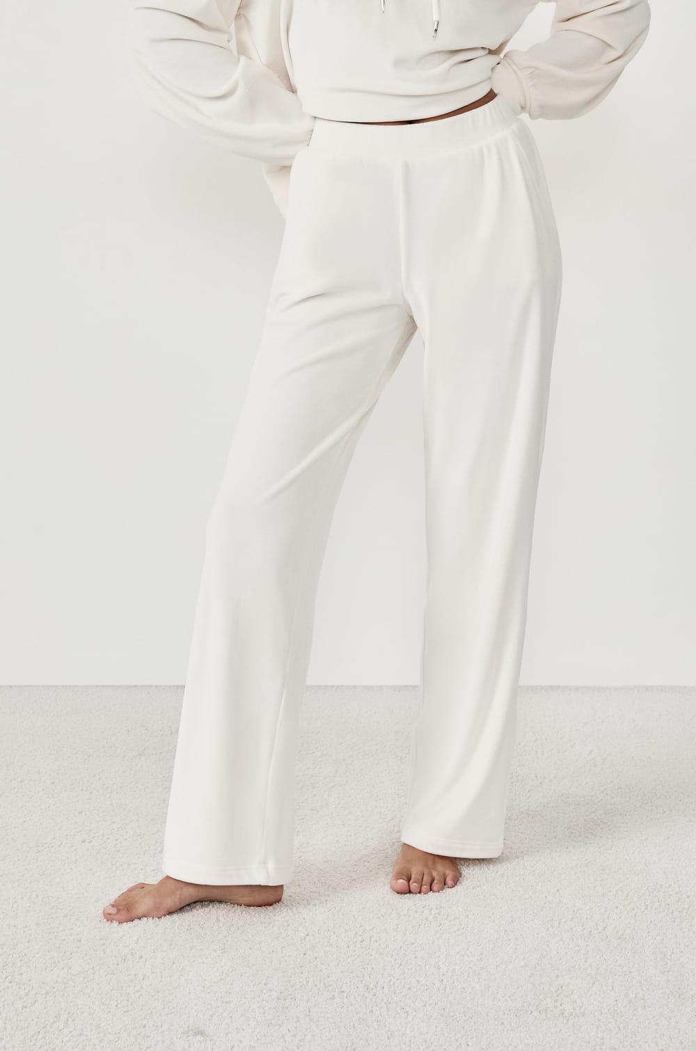 Pantalon de pyjama effet velours;${refinementColor}