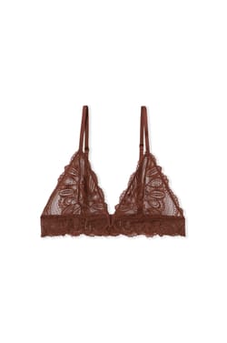 Soutien-gorge triangle en dentelle;${refinementColor}