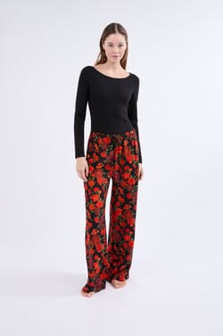 Pantalon de pyjama à motifs;${refinementColor}