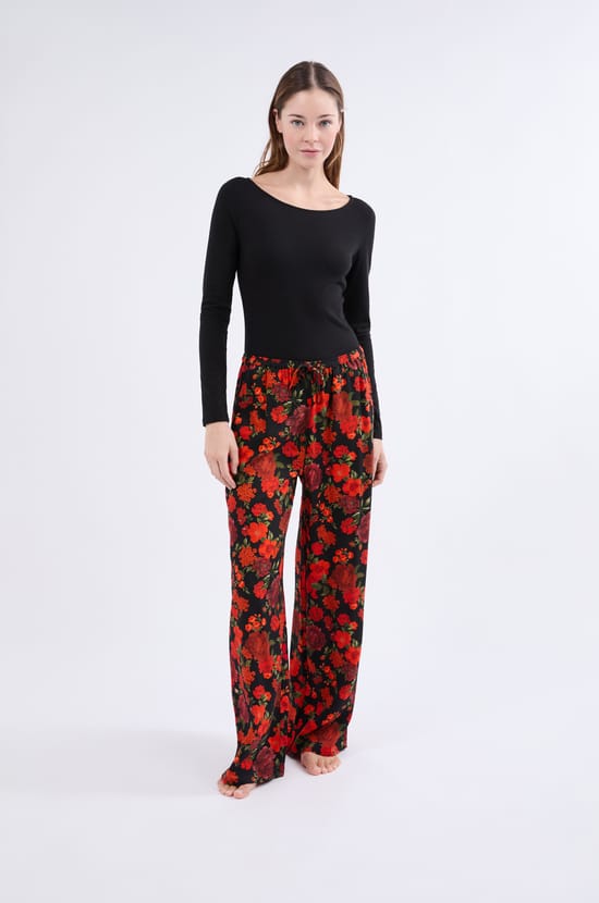 Pantalon de pyjama à motifs;${refinementColor}