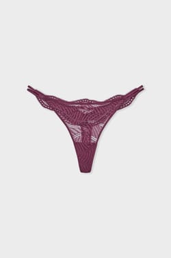 Tanga de encaje;${refinementColor}