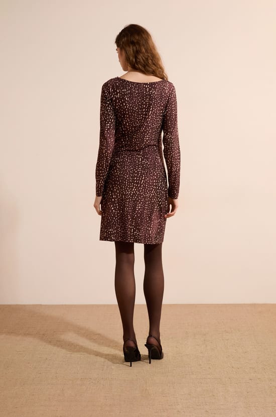 Robe courte &agrave; motifs;${refinementColor}