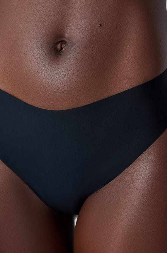 High Cut Microfiber Thong;${refinementColor}