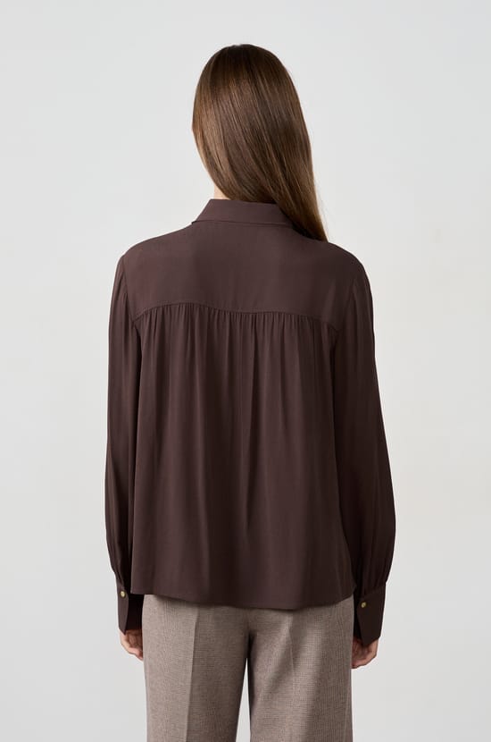 Blouse met strik aan de voorkant;${refinementColor}