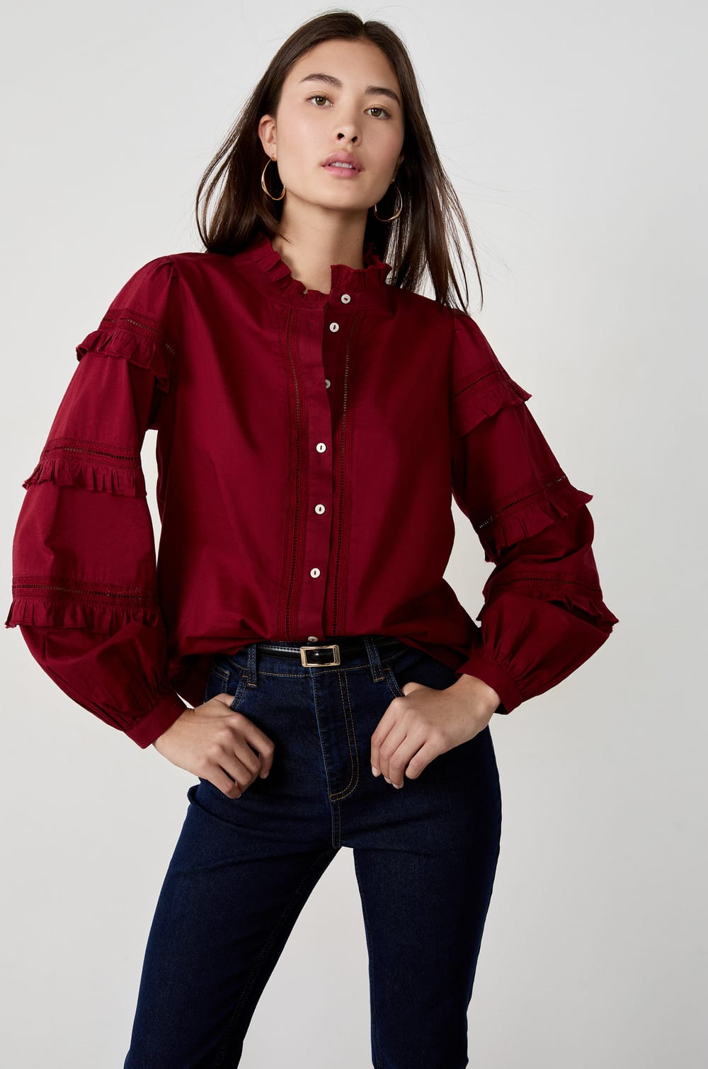 Camisa bordada;${refinementColor}