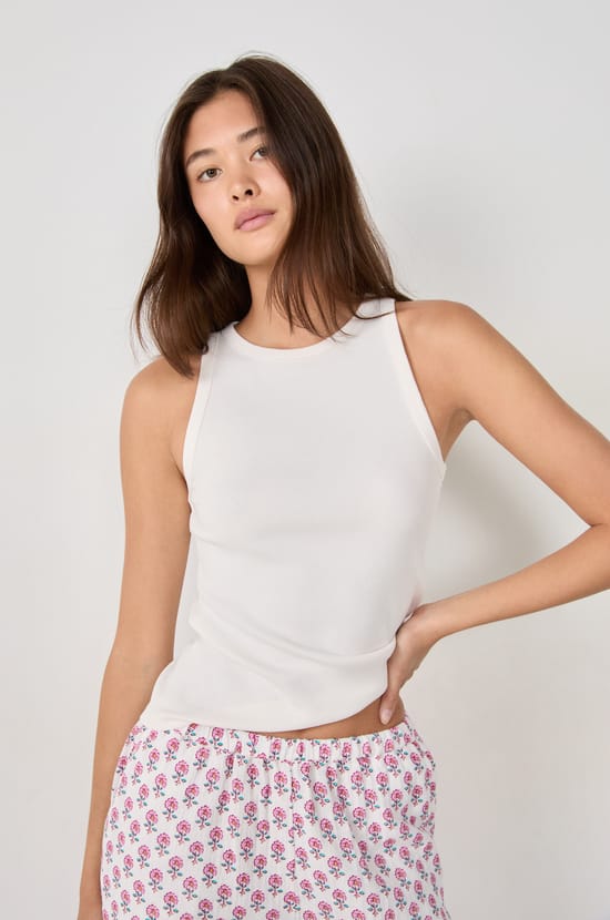 Cotton Pyjama Tank Top;${refinementColor}