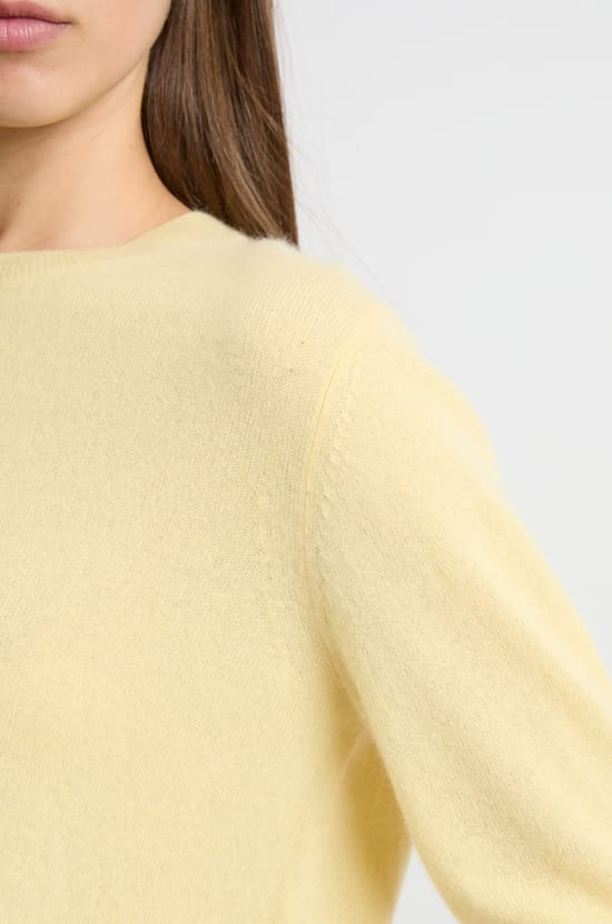 Pull col rond en cachemire;${refinementColor}
