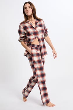 Pantalon de pyjama à carreaux;${refinementColor}