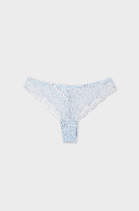 Tanga en dentelle irisé;${refinementColor}