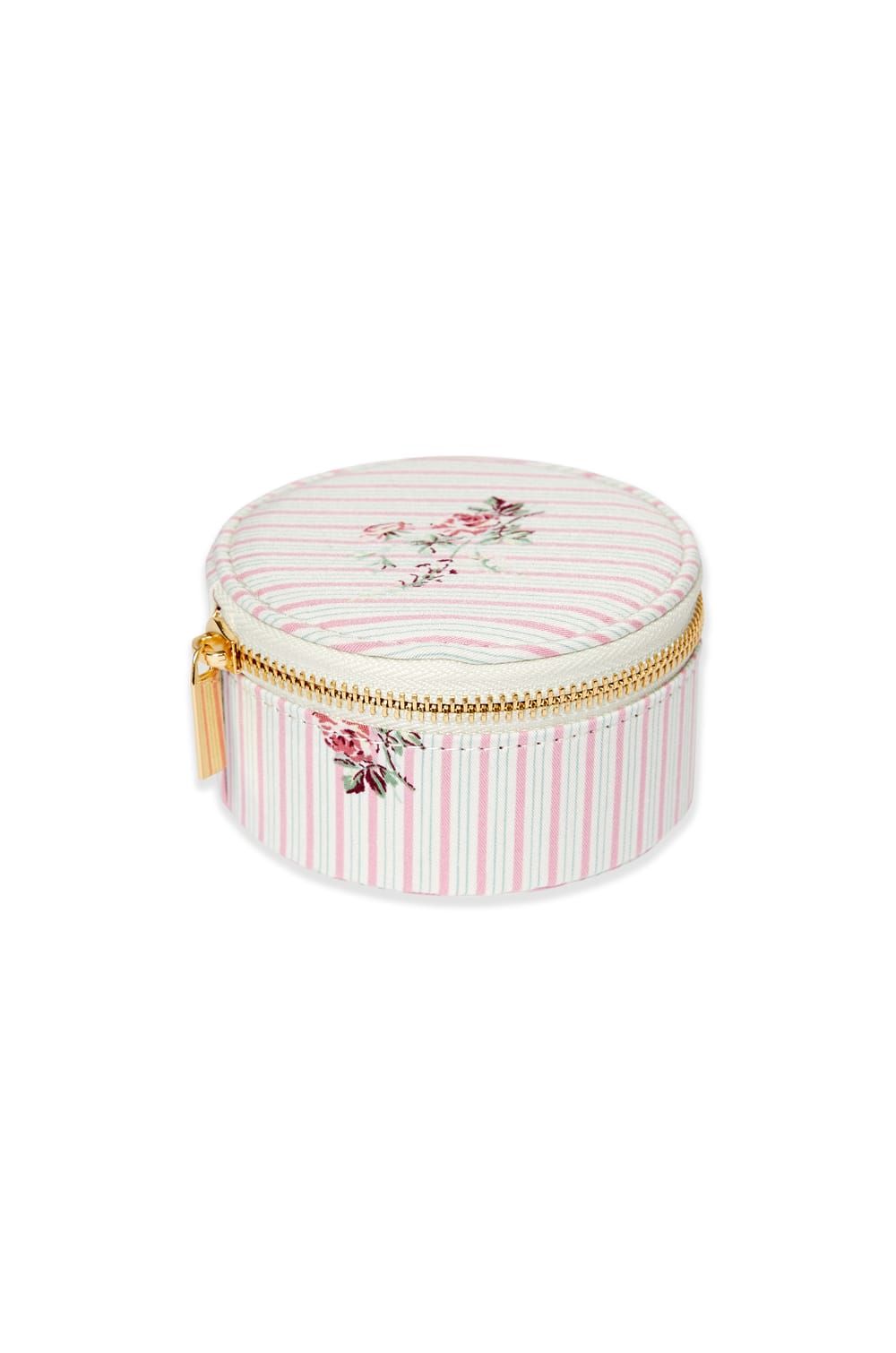 Boite &agrave; bijoux &agrave; rayures et fleurs;${refinementColor}