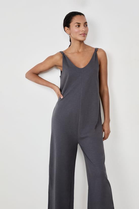 Wide cotton pyjama jumpsuit;${refinementColor}