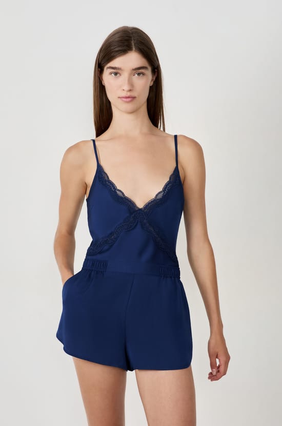 Satin Pyjama Shorts;${refinementColor}