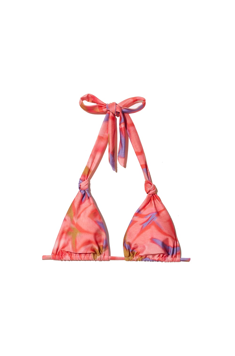 Haut de maillot de bain triangle fleuri;${refinementColor}