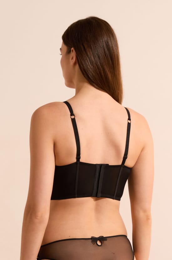 Soutien-gorge bustier en broderie;${refinementColor}