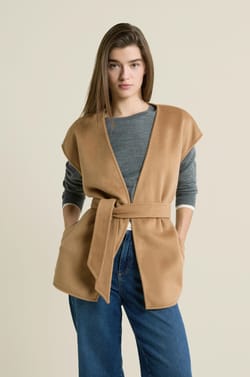 Veste sans manches ceintur&eacute;e;${refinementColor}