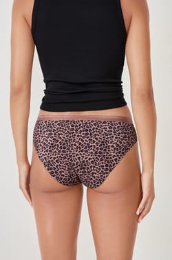 Majtki menstruacyjne z motywem lamparta - Obfite krwawienie;${refinementColor}