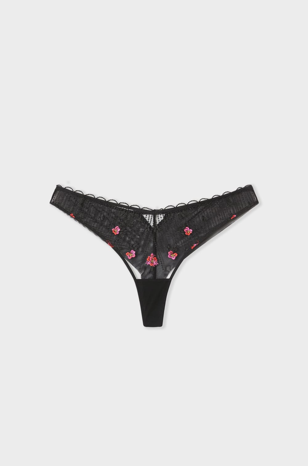 Embroidered detail tanga;${refinementColor}