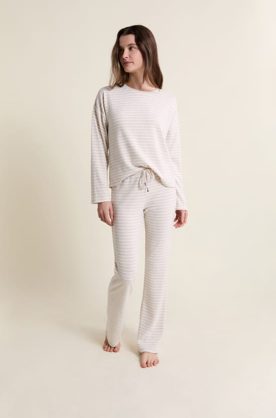 Pantalon de pyjama &agrave; rayures;${refinementColor}
