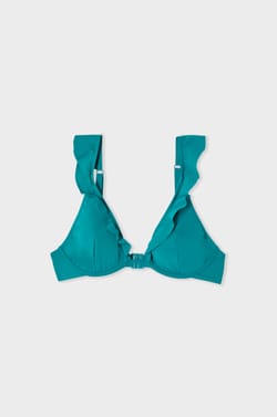 Bikini Top with Ruffles;${refinementColor}