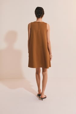 Robe courte en coton;${refinementColor}