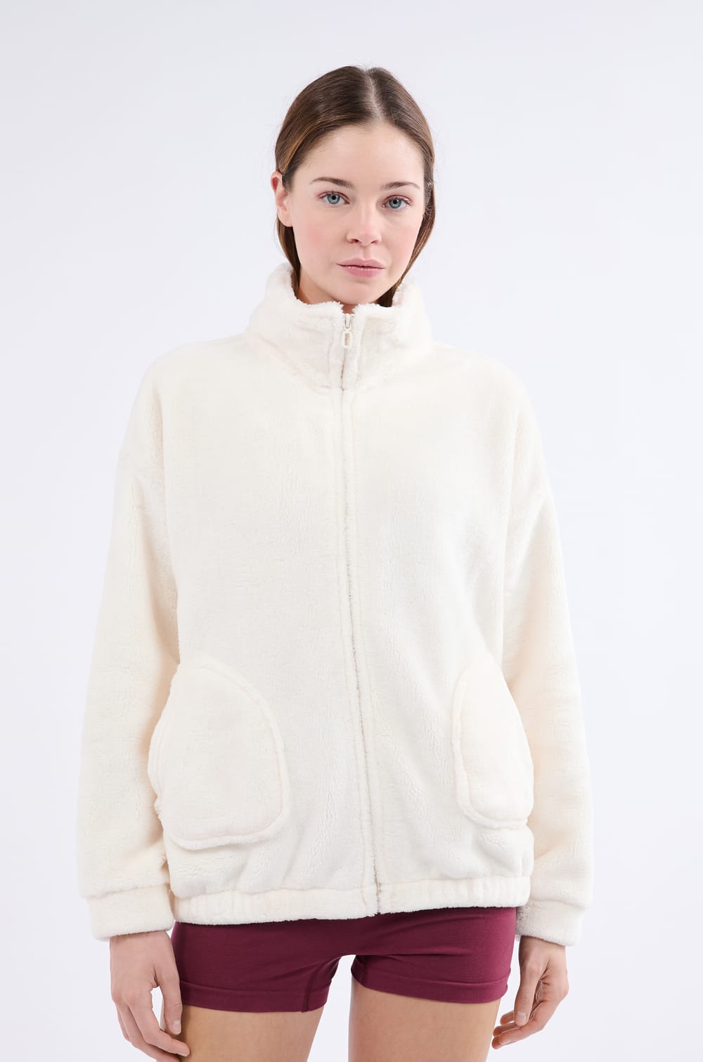 Veste de pyjama à manches longues;${refinementColor}