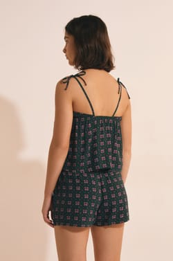 Top de pijama estampado;${refinementColor}