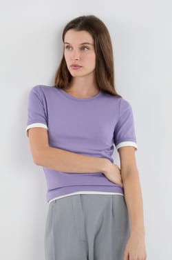 T-Shirt mit kurzen &Auml;rmeln aus Baumwolle;${refinementColor}