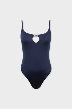One-Piece Swimsuit with Jewel Detail;${refinementColor}
