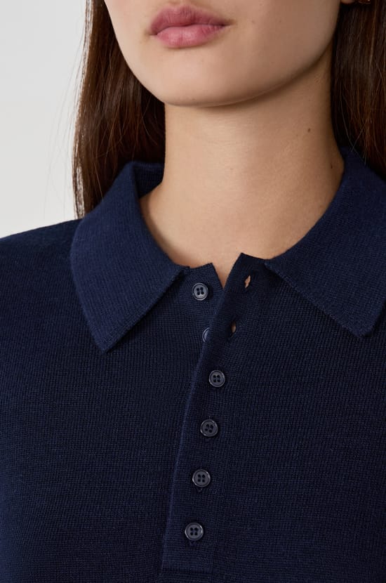 Short-sleeved polo shirt with buttons;${refinementColor}