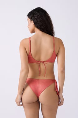 Glittery Brazilian tie-side bikini bottom;${refinementColor}