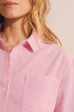 Pyjama Shirt with Cotton;${refinementColor}