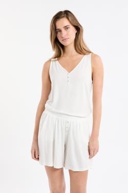 Short de pyjama uni;${refinementColor}