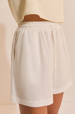 Short &eacute;lastiqu&eacute; avec lin;${refinementColor}