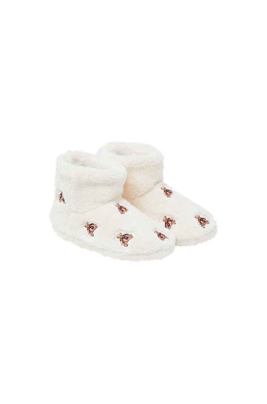 Chaussons bottines avec motifs oursons;${refinementColor}