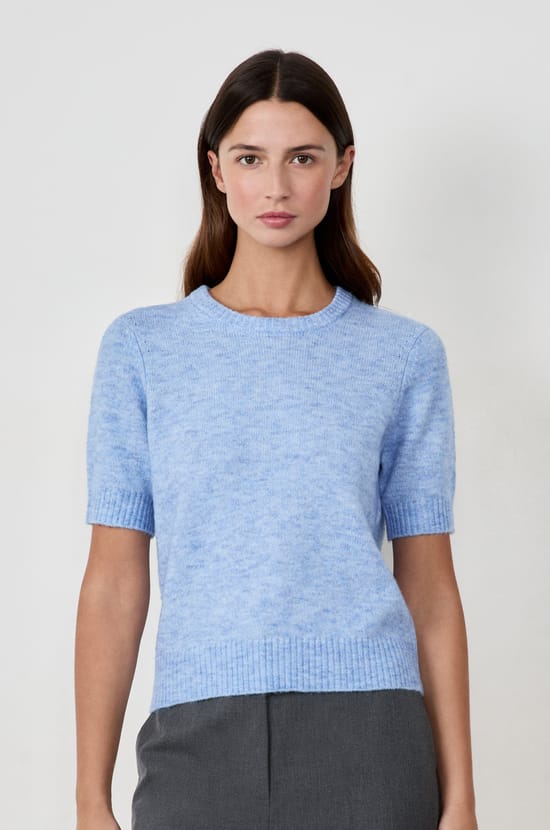Pull manches courtes;${refinementColor}