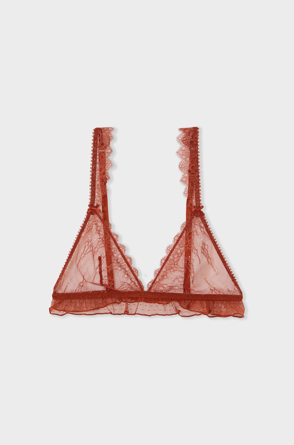 Soutien-gorge triangle en dentelle;${refinementColor}