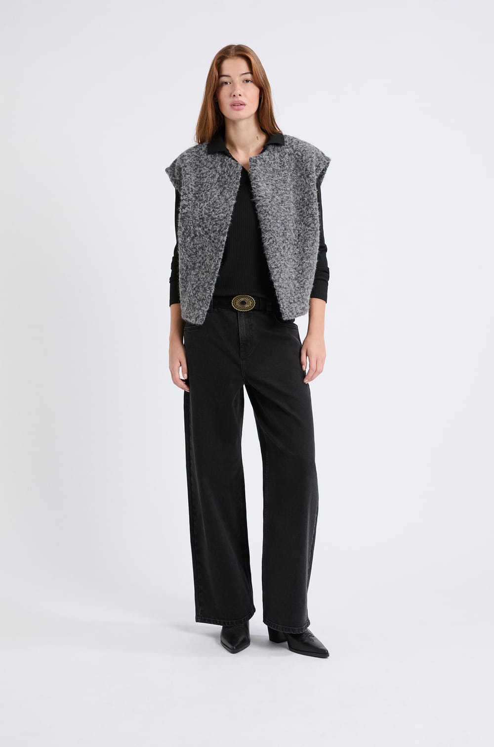 Sleeveless Cardigan;${refinementColor}