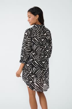 Printed short tunic;${refinementColor}