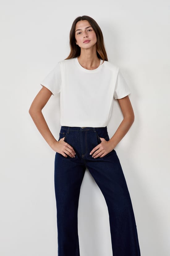 T-shirt manches courtes en coton;${refinementColor}