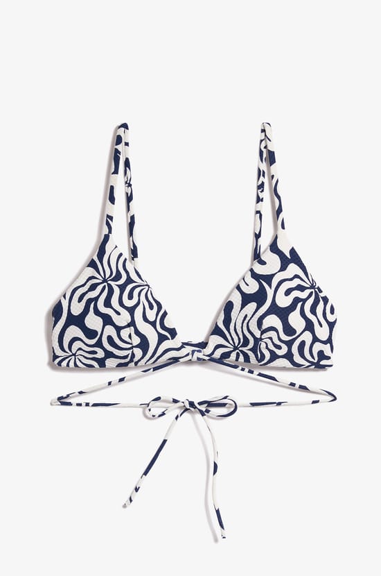 Triangle Bikini Top to Tie;${refinementColor}