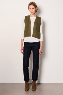 Sleeveless Cardigan;${refinementColor}