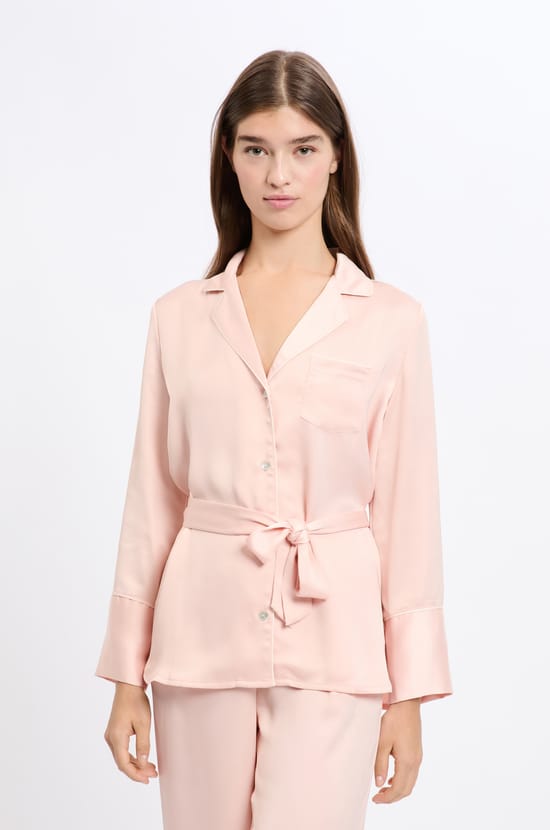 Chemise de nuit satinée;${refinementColor}