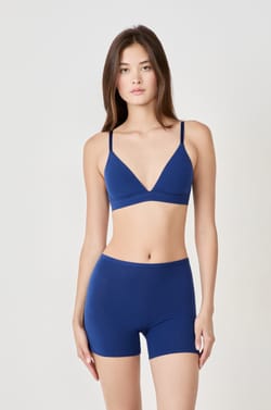 Short cycliste en coton biologique extensible;${refinementColor}