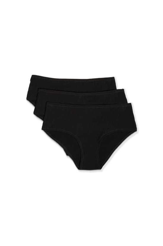 Pack of 3 Cotton Boyshorts;${refinementColor}