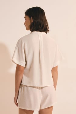 Camisa de pijama de manga corta;${refinementColor}