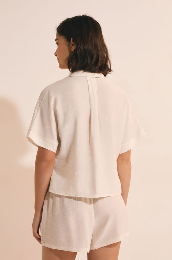 Camisa de pijama de manga corta;${refinementColor}