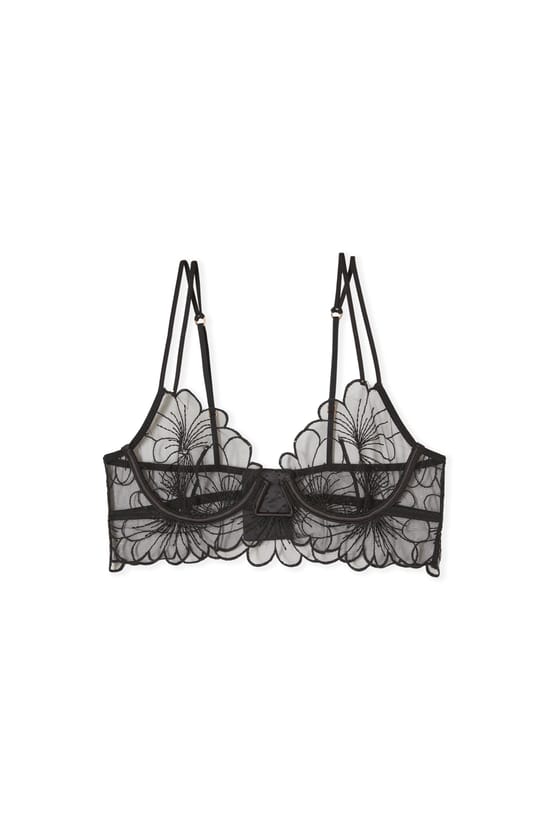 Bustier Bra in Embroidery;${refinementColor}