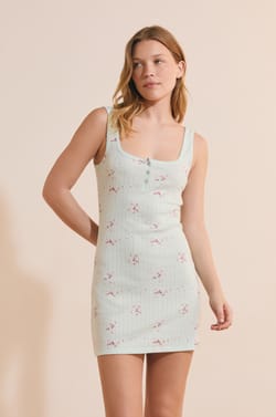 Nuisette en coton en pointelle;${refinementColor}